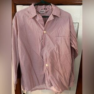 vintage Bamberger's New Jersey Sanforized cotton-blend plaid shirt.